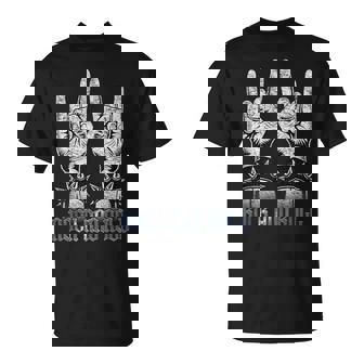 Rock And Roll Born To Rock Hand Sign Guitariste T-Shirt - Cadeauxyz