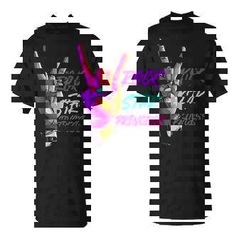 Rockstar Princess Pink Rocker Party Music Rock And Roll T-Shirt - Thegiftio UK