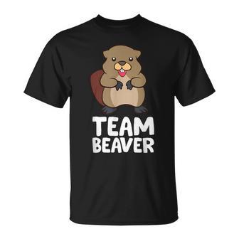 Rodent Team Beaver Team Beaver Love Flannelette T-Shirt - Geschenkecke