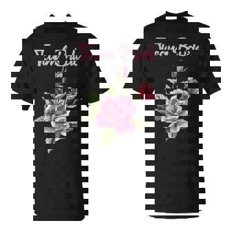 Rose Bouquet Wedding Hen Party Team Bride T-Shirt - Monsterry