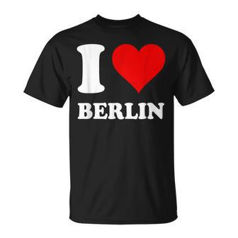 Rotes Herz Ich Liebe Berlin T-Shirt - Geschenkecke