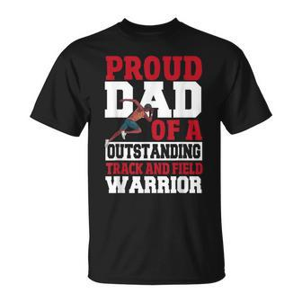 Runner Athletics Track Team Proud Dad Track And Field T-Shirt - Monsterry DE