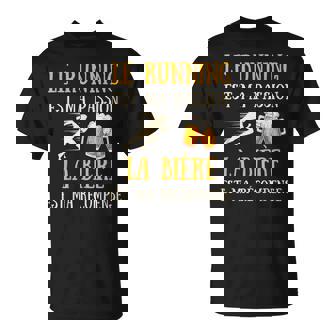 Running Bière Homme Humour Course À Pied Idée Cadeauintage T-Shirt - Cadeauxyz