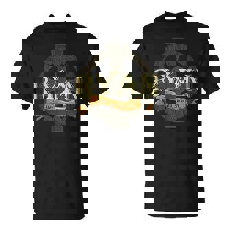 Ryan Irish Surname Ryan Irish Family Name Celtic Cross T-Shirt - Monsterry