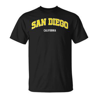 San Diego California Usa College Style T-Shirt - Geschenkecke