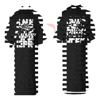Santa's Favorite Helper Family Couple Group Christmas Pajama T-Shirt - Monsterry