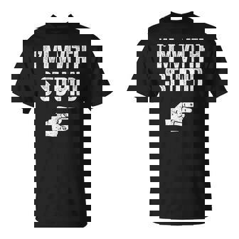Sarcastique Humoristique Avec Inscription I'm With Stupid T-Shirt - Cadeauxyz