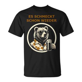 Saufen Bär Es Schmeckt Schon Wieder Wieder T-Shirt - Geschenkecke