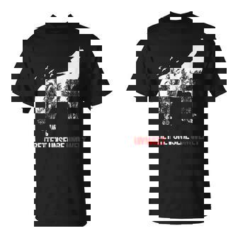 Save The Environment Wolf Silhouette Forest Animal Nature Conservation T-Shirt - Monsterry