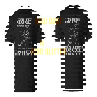 Sawdust Is Man Glitters Chainsaw Tree Cutting Men Fun Tank Top T-Shirt - Monsterry