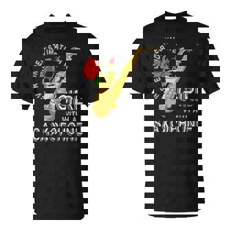 Saxophonist Never Underestimate A Girl With A Saxophone T-Shirt - Thegiftio UK
