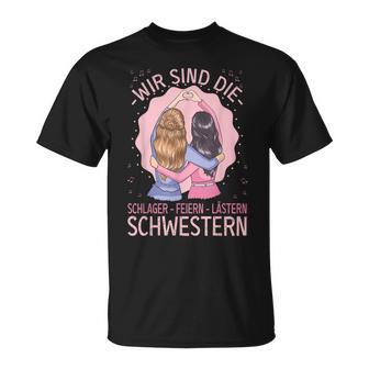 Schlager Feiern Lästern Schlageroutfit Party S T-Shirt - Geschenkecke