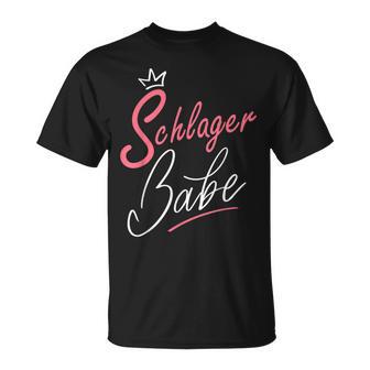 Schlager Party Outfit Women's Sexy Babe Schlager Fan S T-Shirt - Geschenkecke