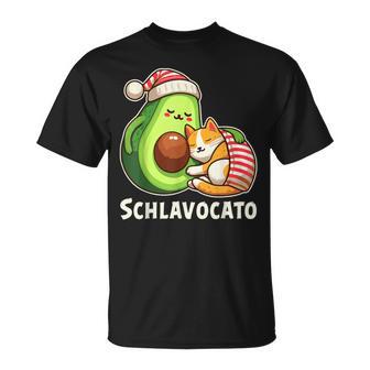 Schlavocato Official Sleep Pyjamas Sleep Avocado Cat T-Shirt - Geschenkecke