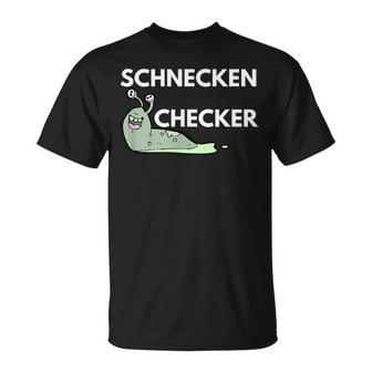 Schneckenchecker Geschenk Für Kommunikative Leute T-Shirt - Geschenkecke