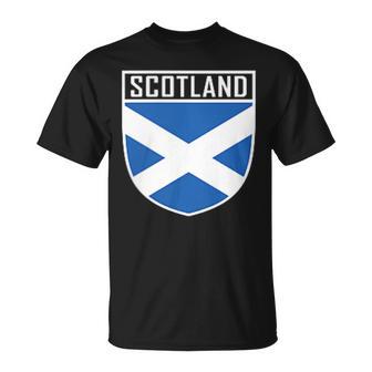 Scotland Flag Scottish Flag Football Fan T-Shirt - Seseable