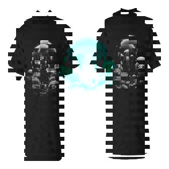 Scuba Diver And Jellyfish For Ocean Dive Trip Scuba Diving T-Shirt - Monsterry