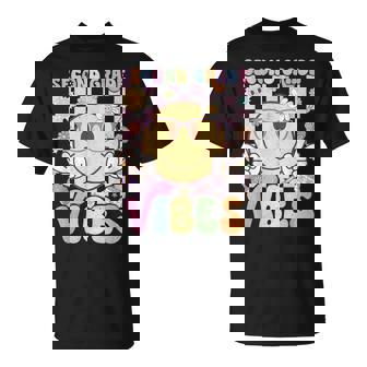 Second Grade Vibes 2Nd Grade Retro 1St Day Of School T-Shirt | Mazezy