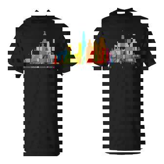 Sevilla Skyline España Colorido Retrointage Sevilla Camiseta unisex - Regaloses