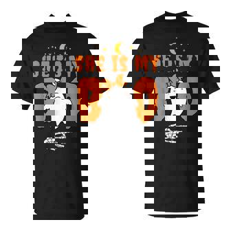 She's My Boo He's My Boo Matching Couples Halloween Costume T-Shirt - Monsterry