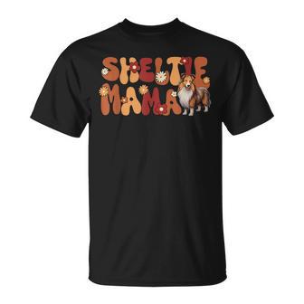 Shetland Sheepdog Groovy World's Best Sheltie Mama T-Shirt - Geschenkecke