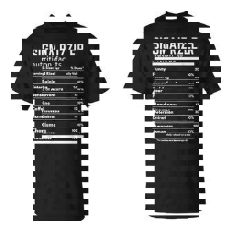 Sigma Rizzler Nutrition Facts Meme Rizz Internet Memes Gen Z T-Shirt - Seseable