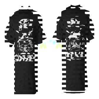 Ski Squad Cool Skiing Skier Vacation Goggles Snow Mountain T-Shirt - Monsterry