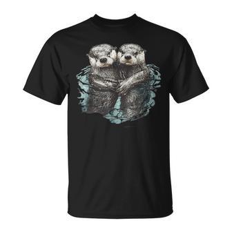 Sleep Otter Pyjamas Sea Otter T-Shirt - Geschenkecke