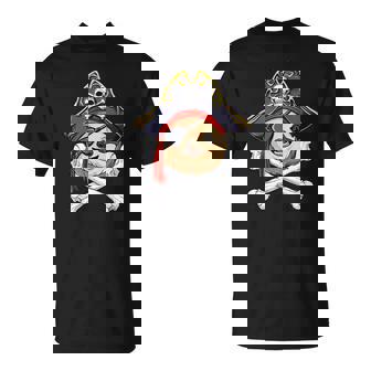 Sloth Pirate Jolly Roger Flag Skull And Crossbones T-Shirt - Thegiftio