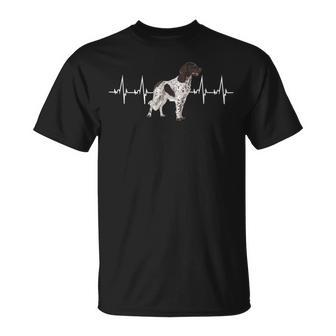 Small Münsterländer Dog Heartbeat Heartbeat T-Shirt - Geschenkecke