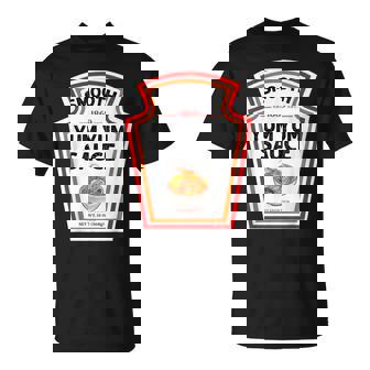 Smooth Yumyum Bottle Label Halloween 2024 Couples Costume T-Shirt - Thegiftio UK