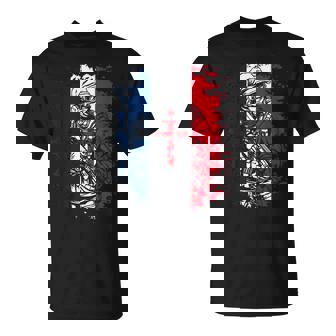 Soldat Avec Drapeau Français Et Croix De Lorraine T-Shirt - Cadeauxyz