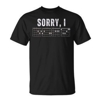 Sorry I-Dgaf Hidden Message Guitar Chords Cool For Women T-Shirt - Geschenkecke