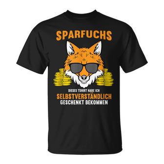 Sparfuchs Money Geizig Sparsam T-Shirt - Geschenkecke