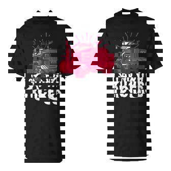 I Stand With Truckers Support Truck Drivers Truckers Freedom T-Shirt - Monsterry