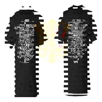 Steampunk Victorian Mechanical Heart Chest Steampunk T-Shirt - Monsterry