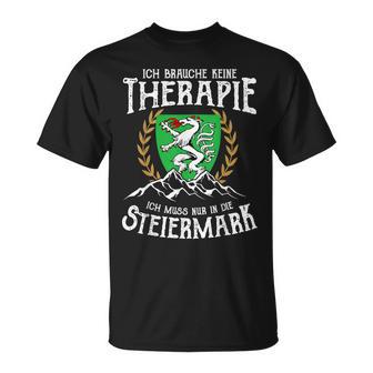 Steiermark Wappen Keine Therapie Steirer Austria T-Shirt - Geschenkecke