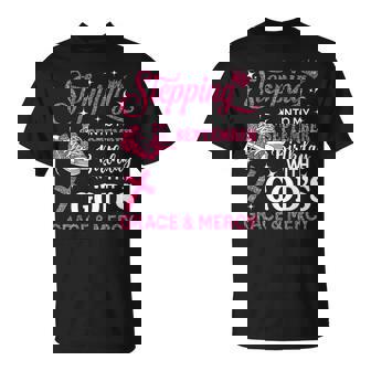 Stepping Into My September Birthday Girl Pink Sneakers T-Shirt - Monsterry
