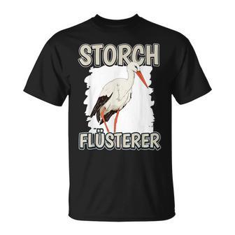 Stork Whisperer Storchflüsterer Sachenogel Stork T-Shirt - Geschenkecke