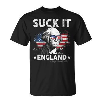 Suck It England 4Th Of July George Washington 1776 T-Shirt - Monsterry CA