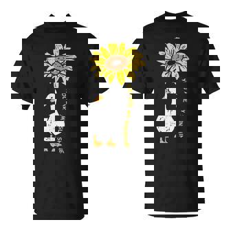 Sunshine Sunflower Duck Farm Animal Farming Life Farmer T-Shirt - Monsterry