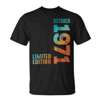 Superbe Édition Limitée Octobre 1971 Rétro 1971Intage 1971 T-Shirt - Cadeauxyz