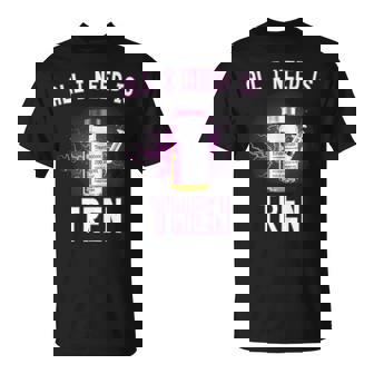 Suplemento Divertido Todo Lo Que Necesito Es Tren Culturismo Trembolona Sin Mangas Camiseta unisex - Regaloses