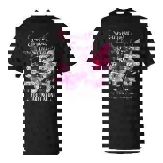 Support Squad Breast Cancer Awareness Pink Ribbon Butterfly T-Shirt - Monsterry