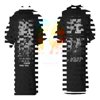 Surfing Time Florida Coucher De Soleil Sur La Plage T-Shirt - Cadeauxyz