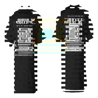 I Survived Y2k Computer Year 2000 Survivor T-Shirt | Mazezy