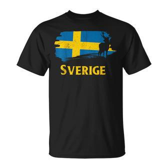 Sweden Sverige Norden Elkiking Scandinavia T-Shirt - Seseable