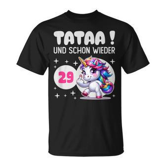 Tataa Und Schon Wieder 29 Einhorn Middle Finger T-Shirt - Geschenkecke