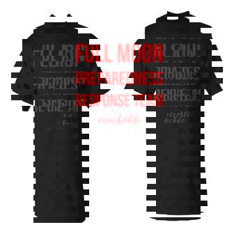 Teacher Full Moon Response Team Red T-Shirt - Monsterry