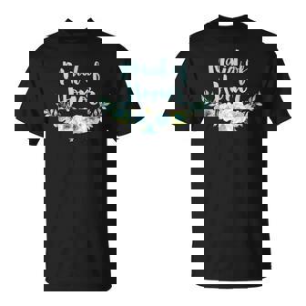 Teal Maid Of Honor Bouquet Shirt For Matching Wedding Party T-Shirt - Monsterry